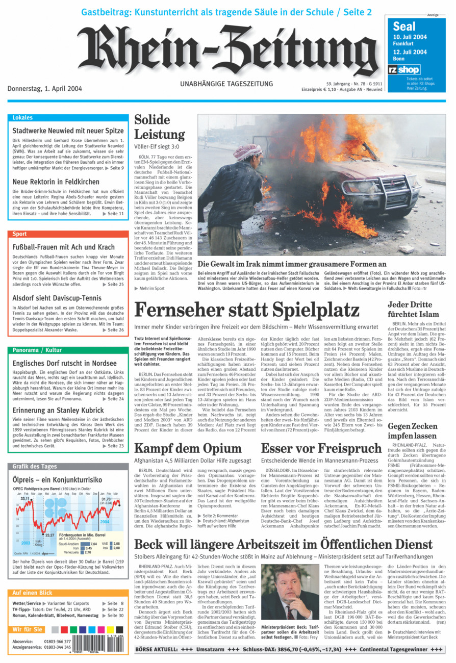 Rhein-Zeitung Kreis Neuwied vom Donnerstag, 01.04.2004