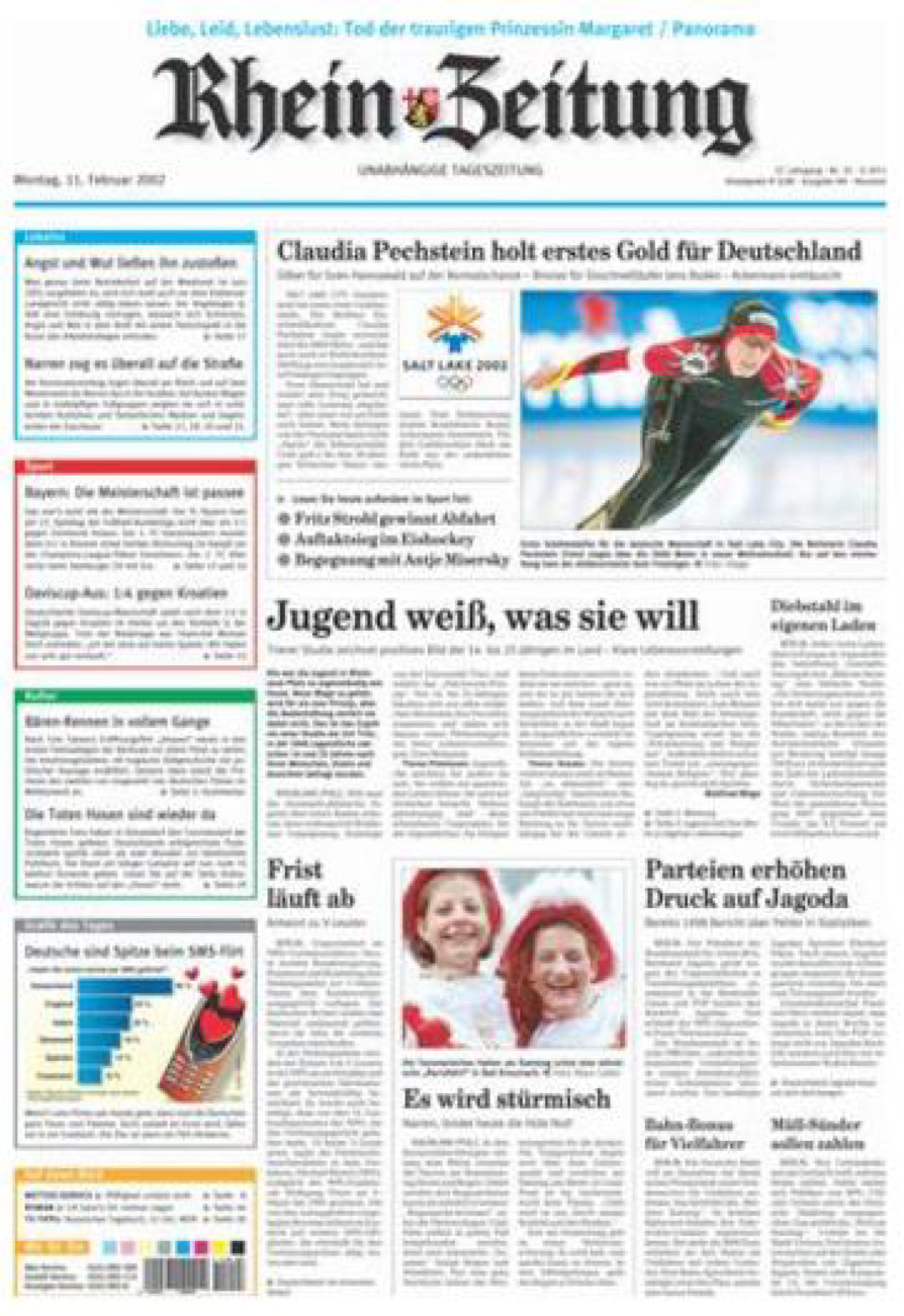 Rhein-Zeitung Kreis Neuwied vom Montag, 11.02.2002