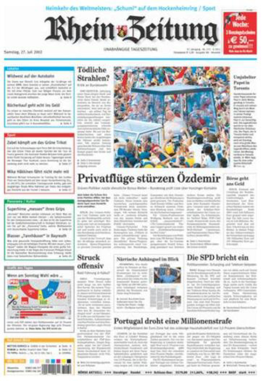 Rhein-Zeitung Kreis Neuwied vom Samstag, 27.07.2002