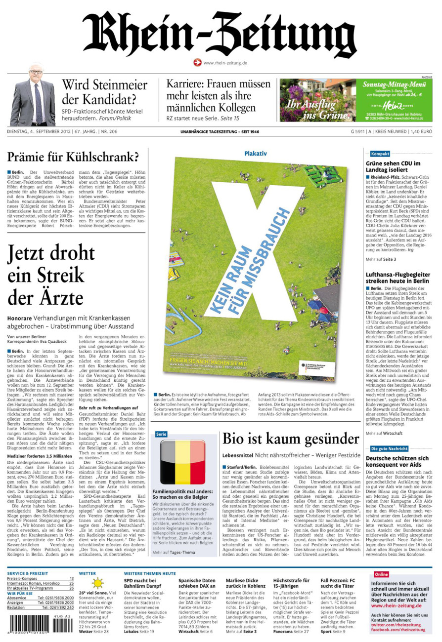 Rhein-Zeitung Kreis Neuwied vom Dienstag, 04.09.2012