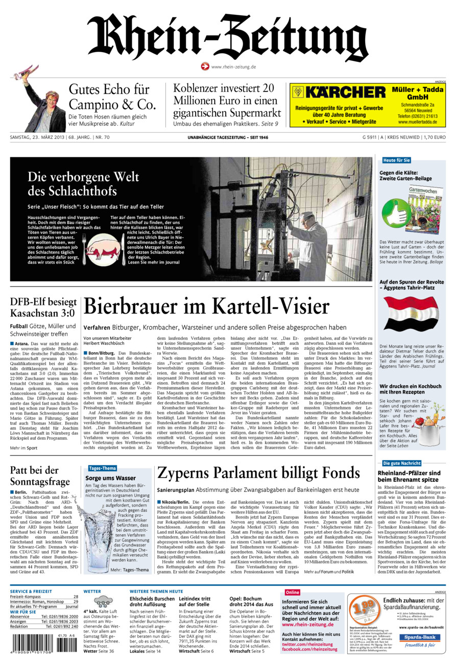 Rhein-Zeitung Kreis Neuwied vom Samstag, 23.03.2013