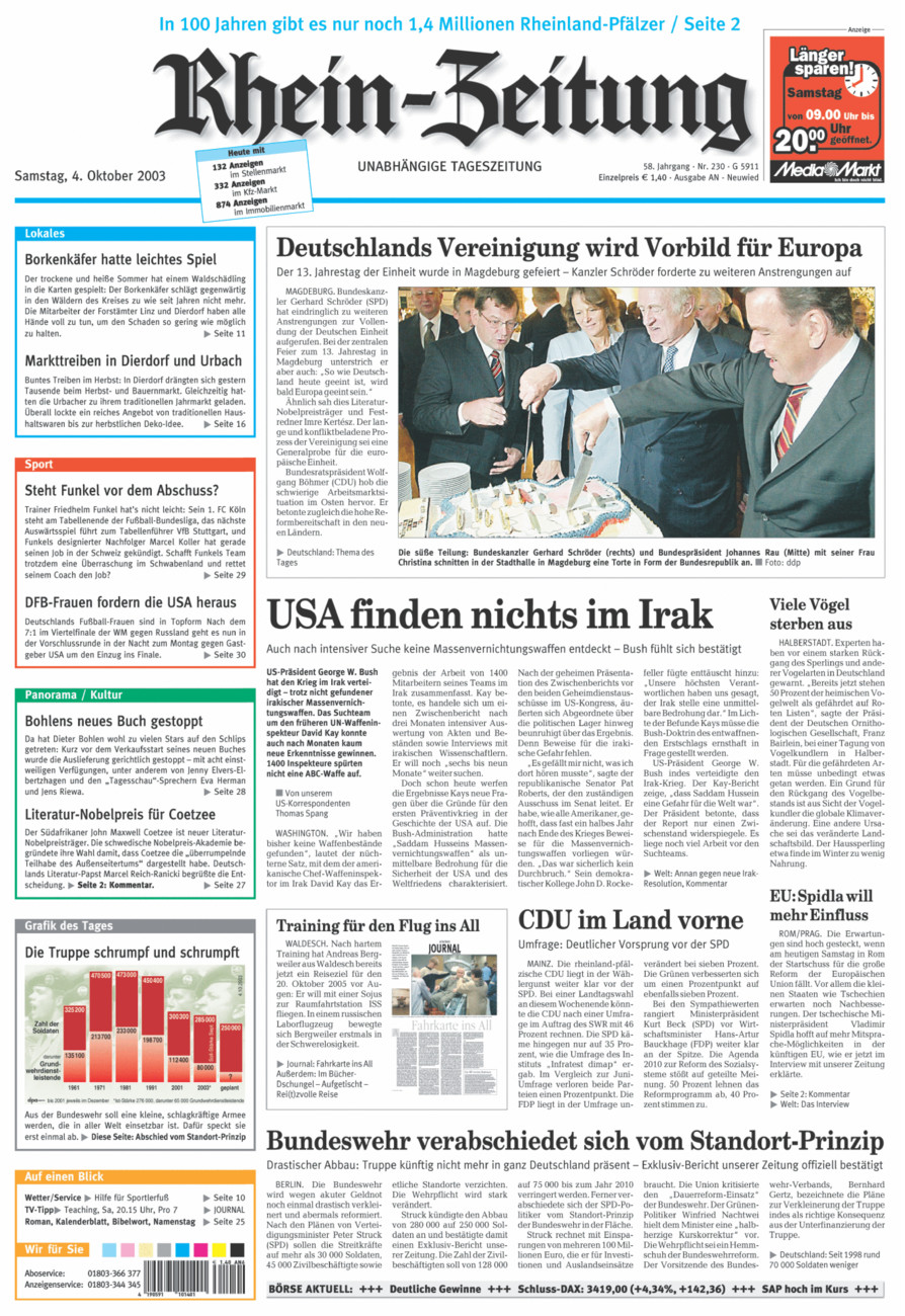 Rhein-Zeitung Kreis Neuwied vom Samstag, 04.10.2003