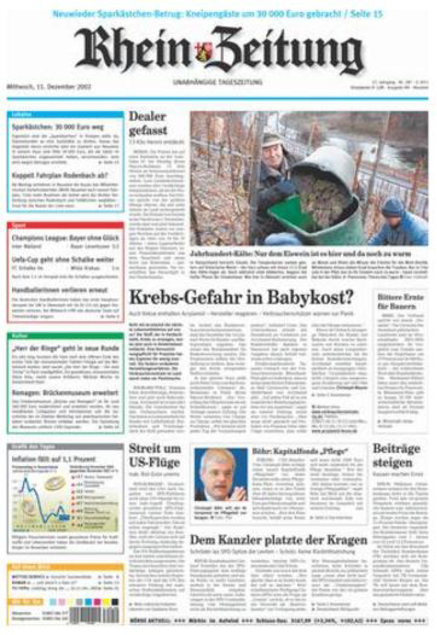 Rhein-Zeitung Kreis Neuwied vom Mittwoch, 11.12.2002