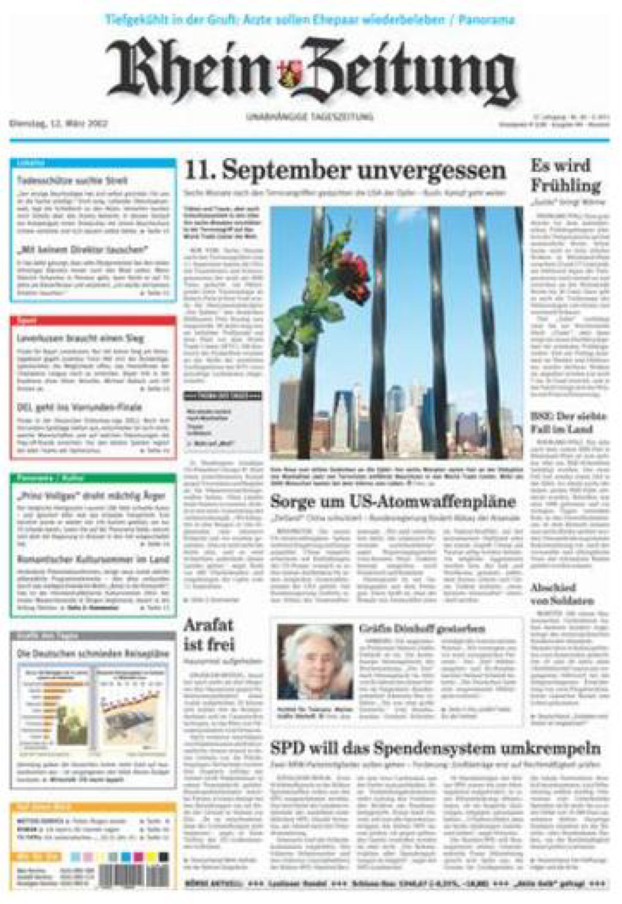 Rhein-Zeitung Kreis Neuwied vom Dienstag, 12.03.2002