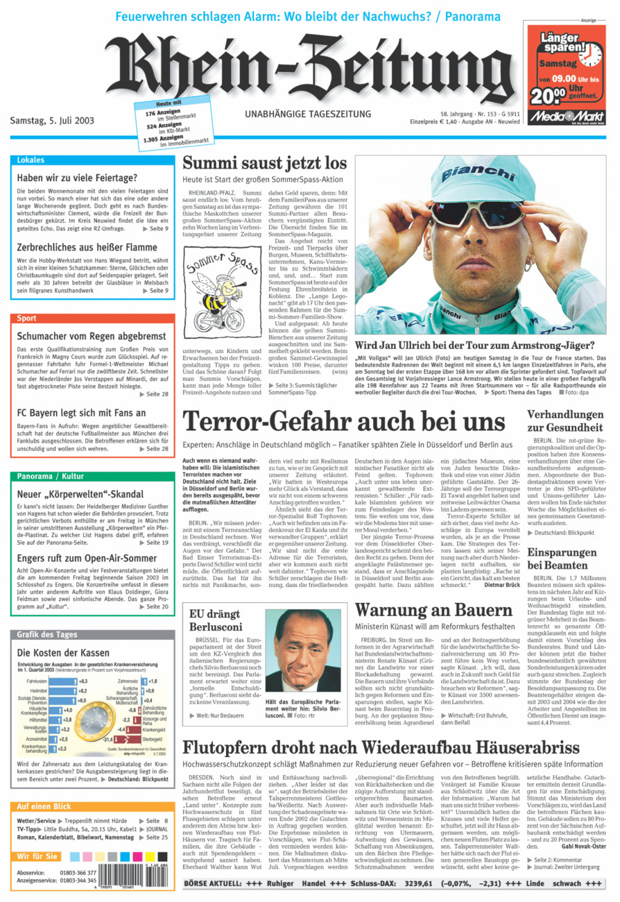 Rhein-Zeitung Kreis Neuwied vom Samstag, 05.07.2003