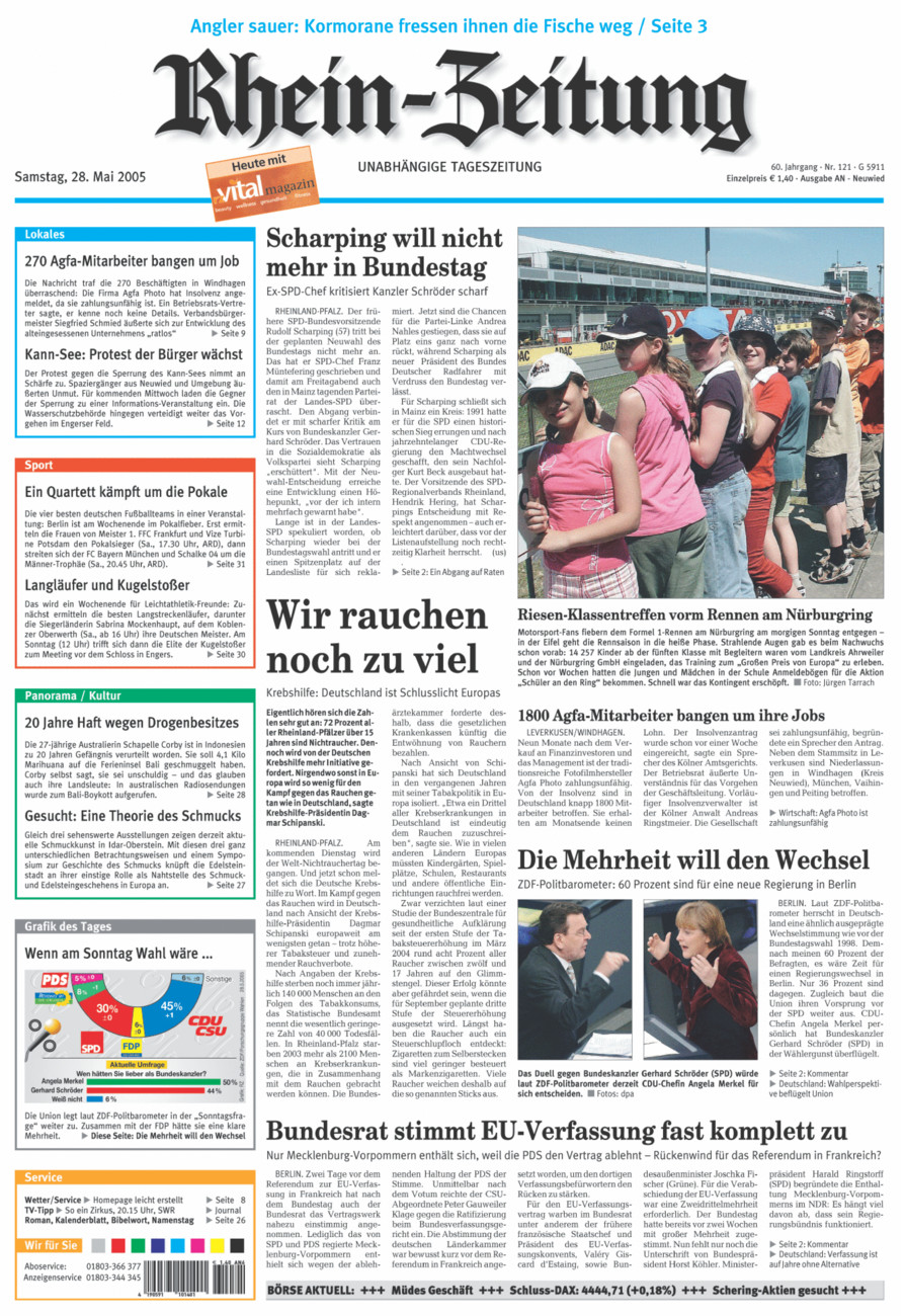 Rhein-Zeitung Kreis Neuwied vom Samstag, 28.05.2005