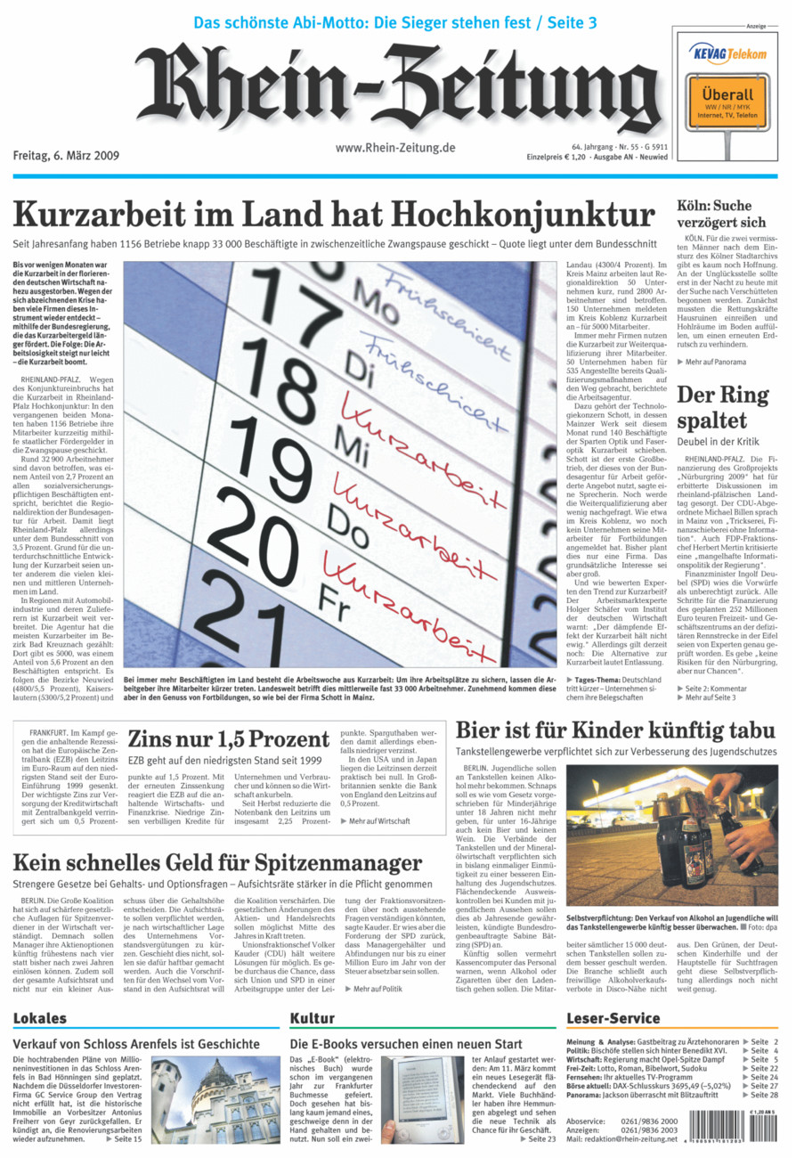 Rhein-Zeitung Kreis Neuwied vom Freitag, 06.03.2009