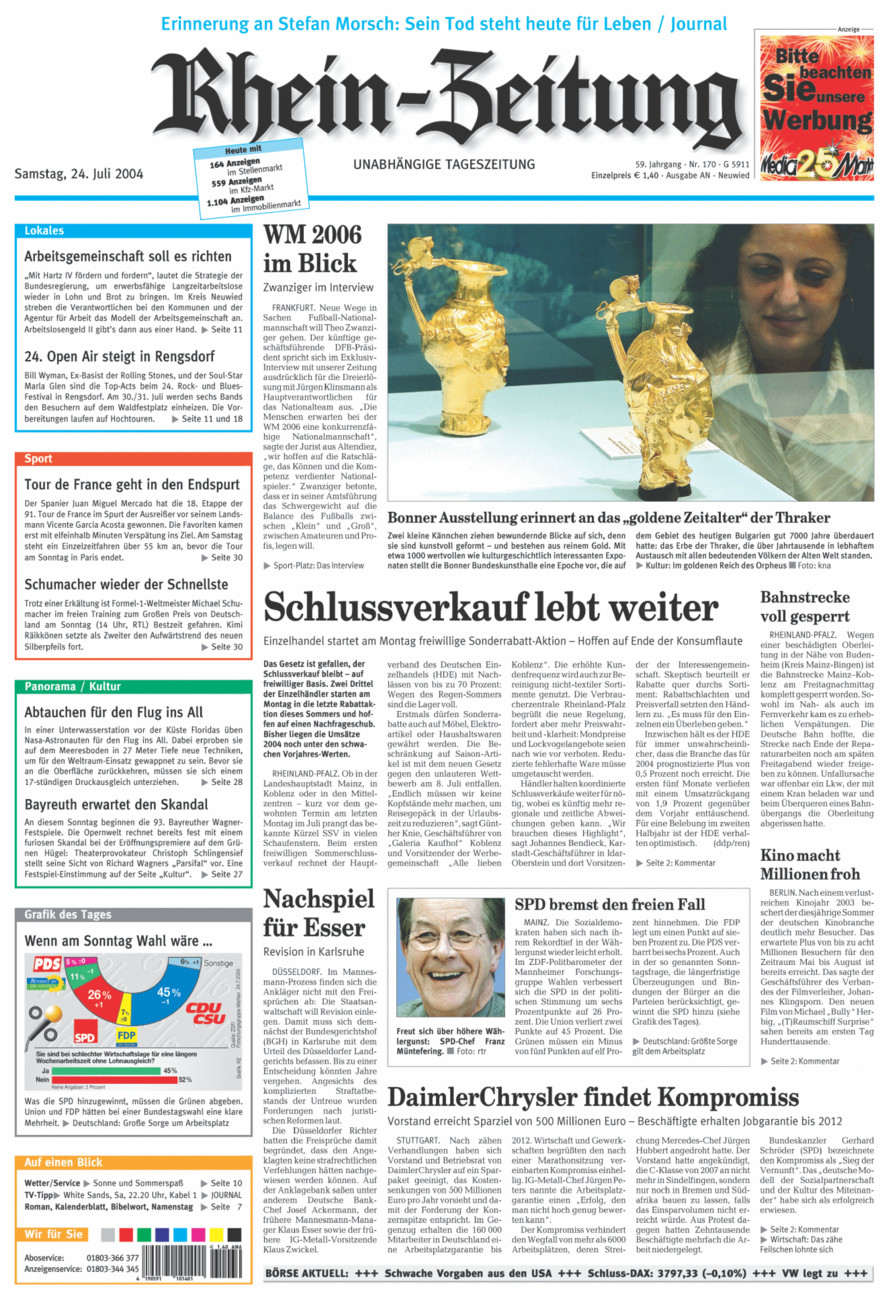 Rhein-Zeitung Kreis Neuwied vom Samstag, 24.07.2004