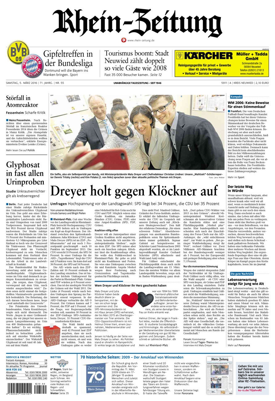 Rhein-Zeitung Kreis Neuwied vom Samstag, 05.03.2016