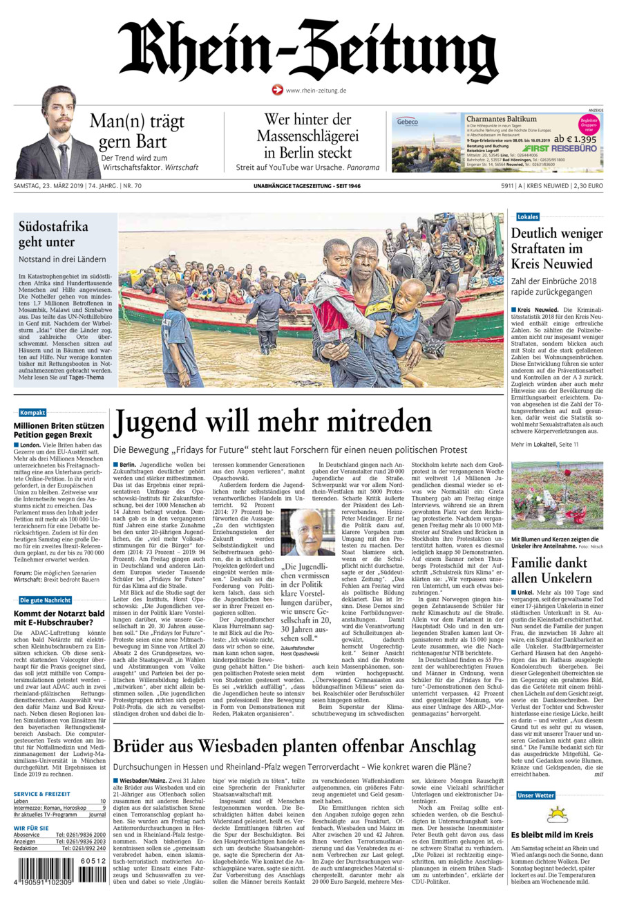Rhein-Zeitung Kreis Neuwied vom Samstag, 23.03.2019