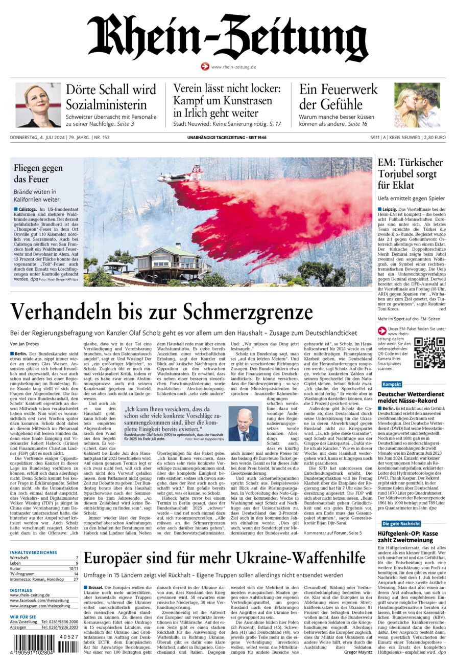 Rhein-Zeitung Kreis Neuwied vom Donnerstag, 04.07.2024