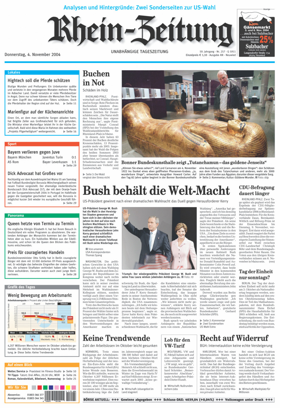Rhein-Zeitung Kreis Neuwied vom Donnerstag, 04.11.2004