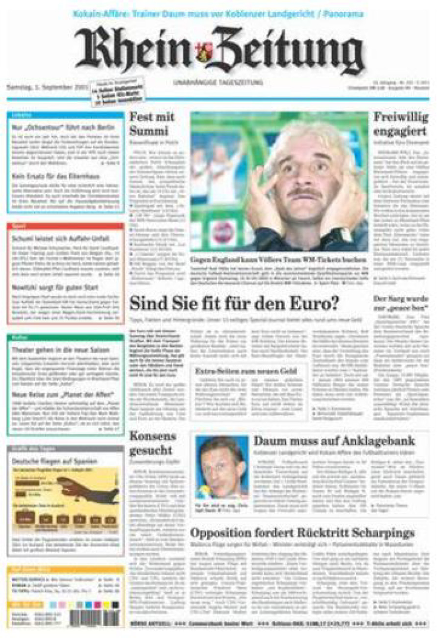 Rhein-Zeitung Kreis Neuwied vom Samstag, 01.09.2001