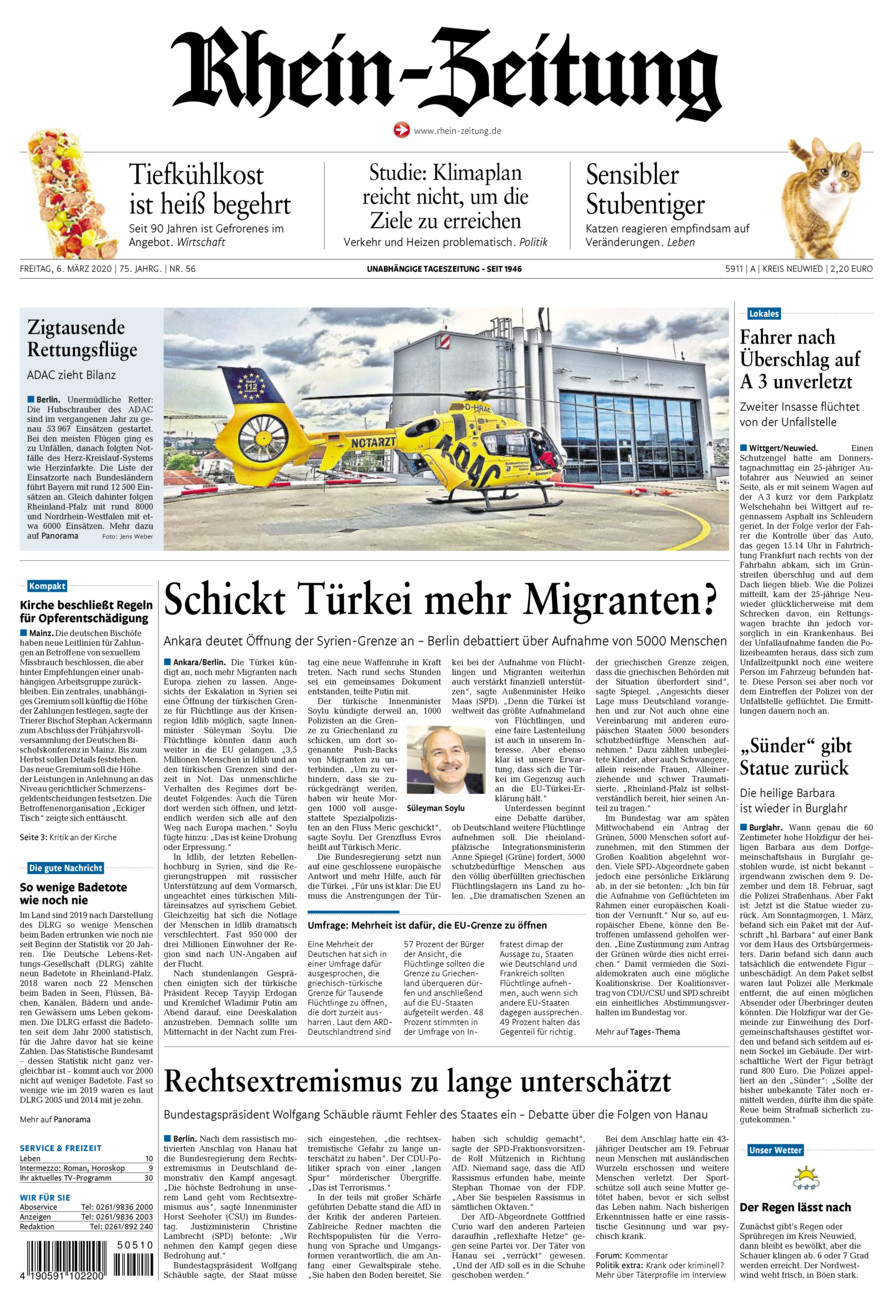 Rhein-Zeitung Kreis Neuwied vom Freitag, 06.03.2020