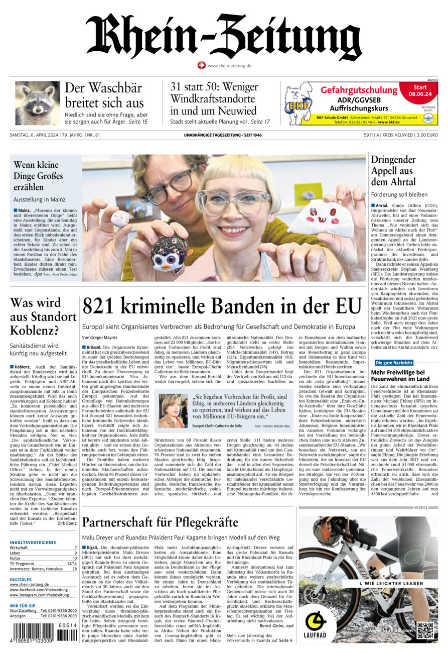 Rhein-Zeitung Kreis Neuwied vom Samstag, 06.04.2024