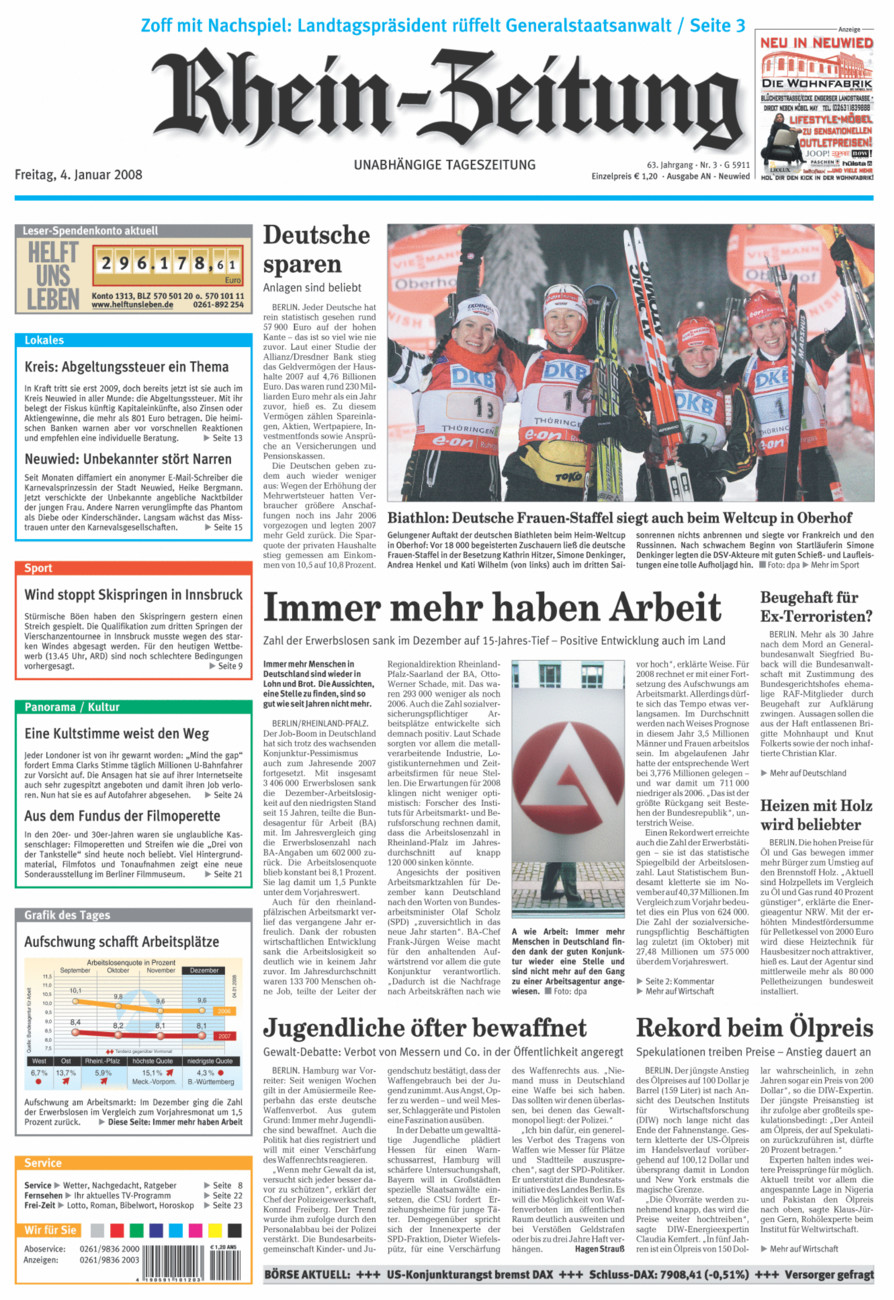 Rhein-Zeitung Kreis Neuwied vom Freitag, 04.01.2008