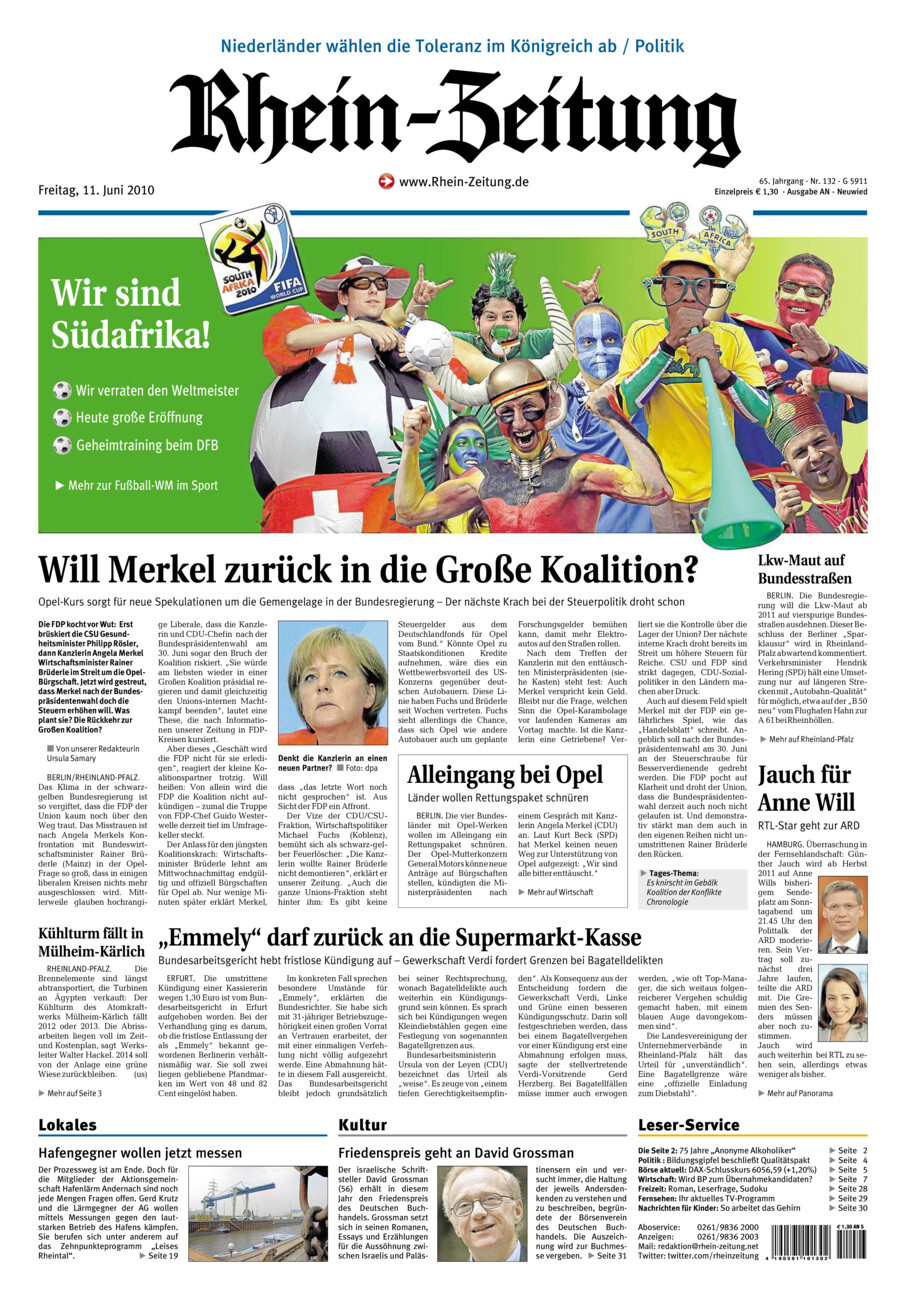 Rhein-Zeitung Kreis Neuwied vom Freitag, 11.06.2010