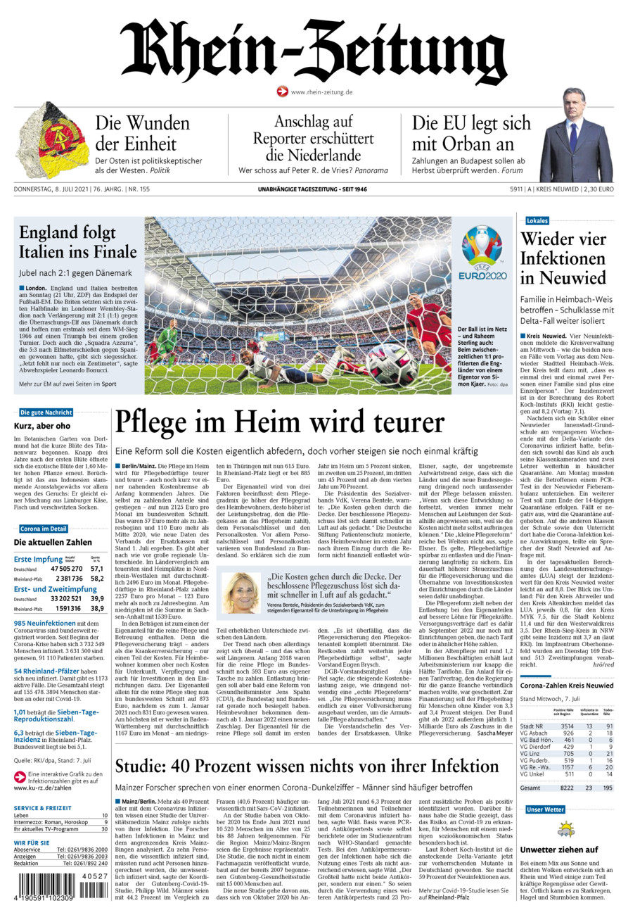 Rhein-Zeitung Kreis Neuwied vom Donnerstag, 08.07.2021
