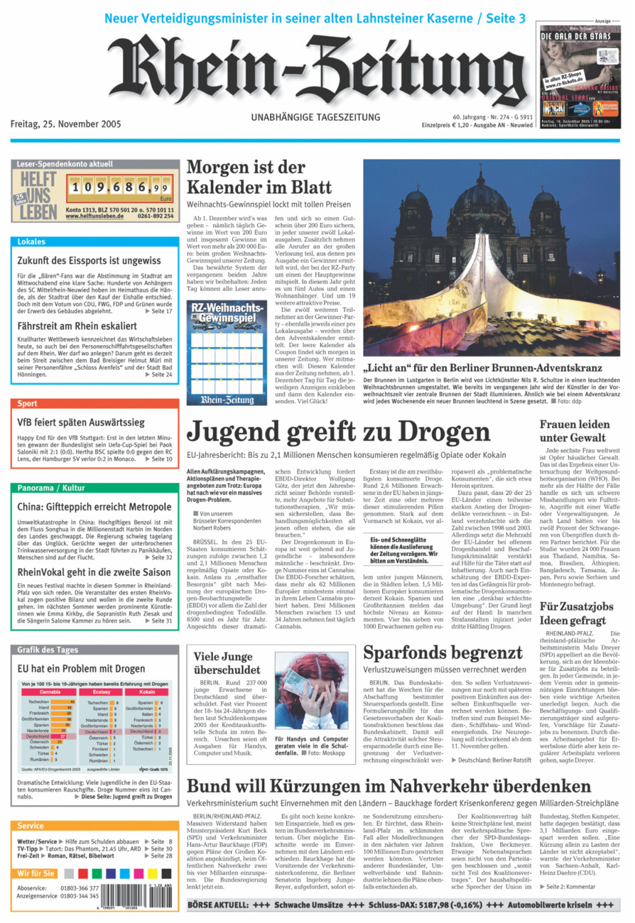 Rhein-Zeitung Kreis Neuwied vom Freitag, 25.11.2005