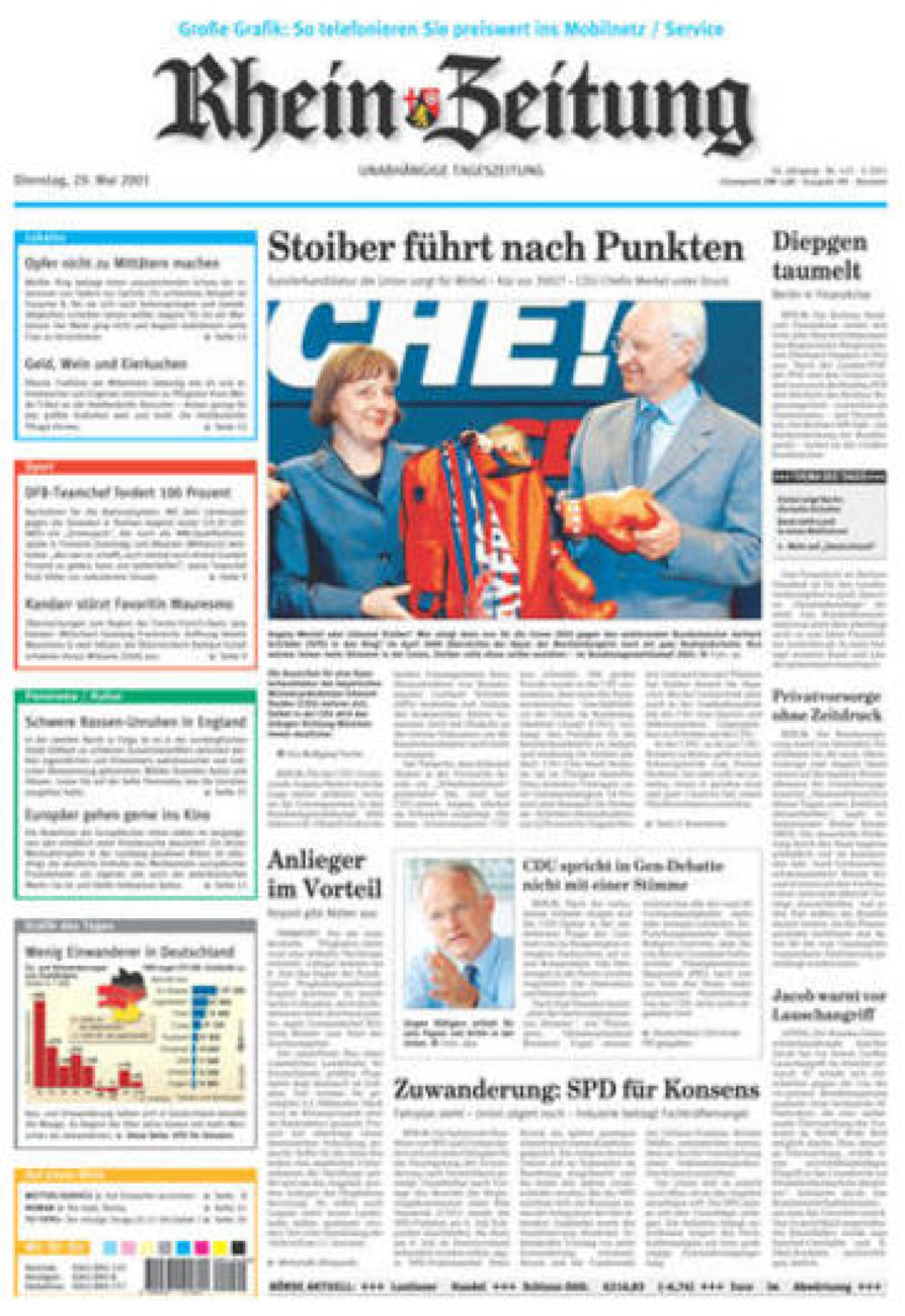 Rhein-Zeitung Kreis Neuwied vom Dienstag, 29.05.2001