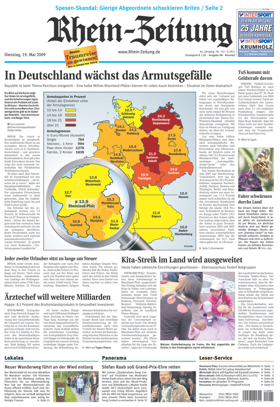 Rhein-Zeitung Kreis Neuwied vom Dienstag, 19.05.2009