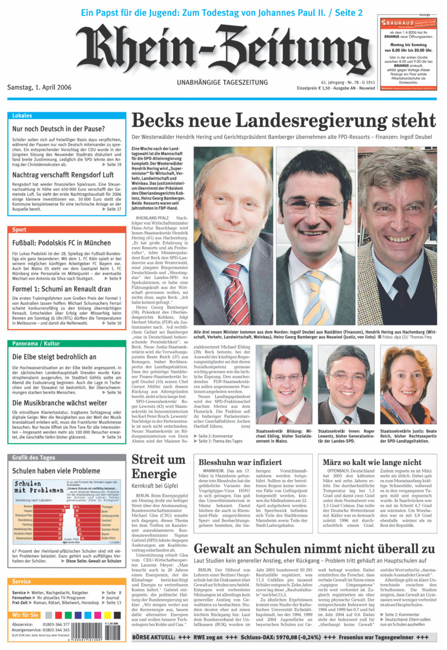 Rhein-Zeitung Kreis Neuwied vom Samstag, 01.04.2006
