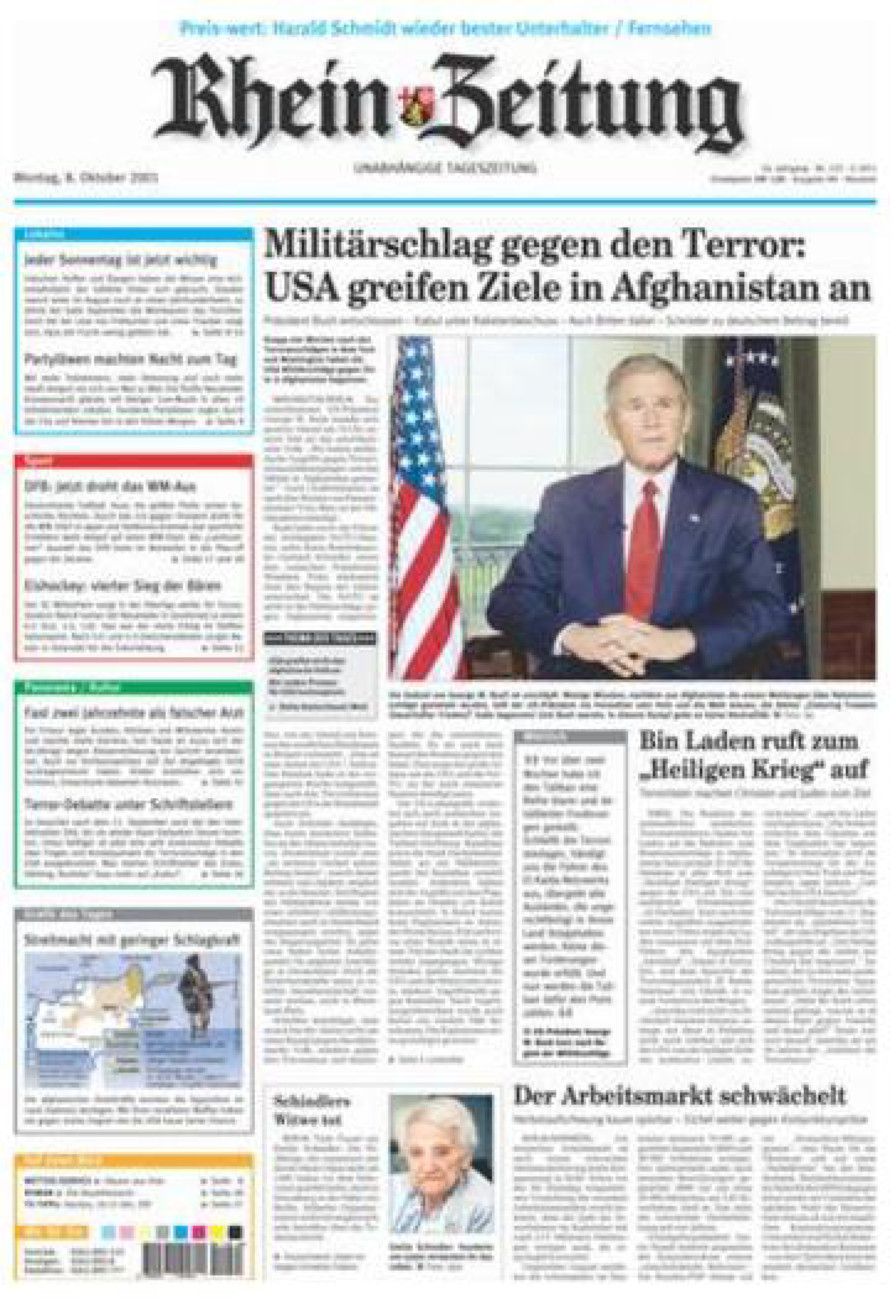 Rhein-Zeitung Kreis Neuwied vom Montag, 08.10.2001