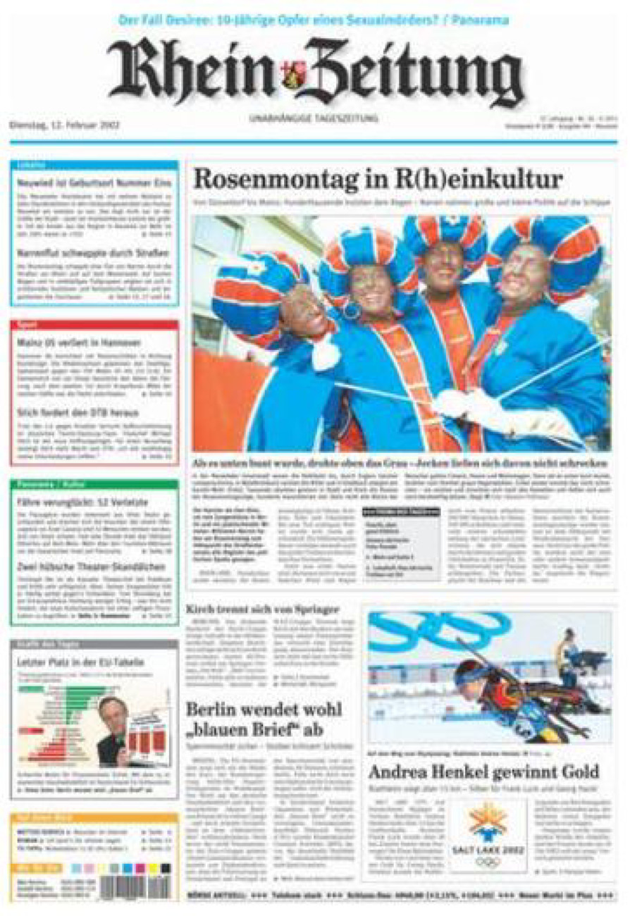 Rhein-Zeitung Kreis Neuwied vom Dienstag, 12.02.2002