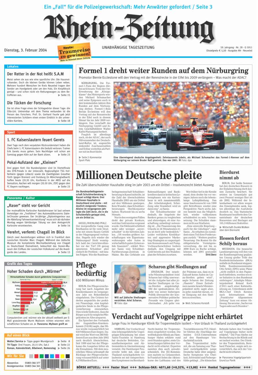 Rhein-Zeitung Kreis Neuwied vom Dienstag, 03.02.2004