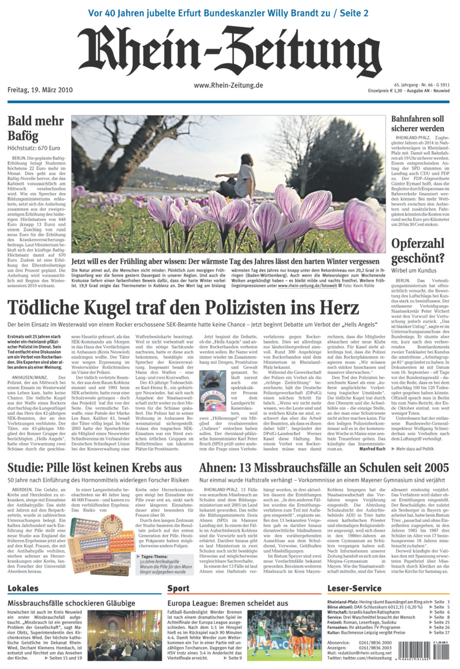 Rhein-Zeitung Kreis Neuwied vom Freitag, 19.03.2010