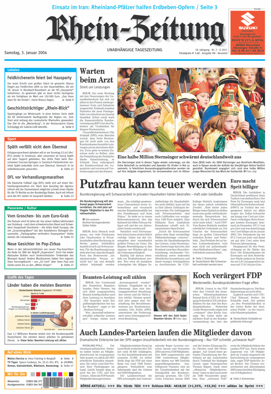 Rhein-Zeitung Kreis Neuwied vom Samstag, 03.01.2004