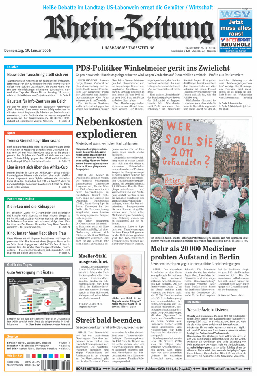 Rhein-Zeitung Kreis Neuwied vom Donnerstag, 19.01.2006