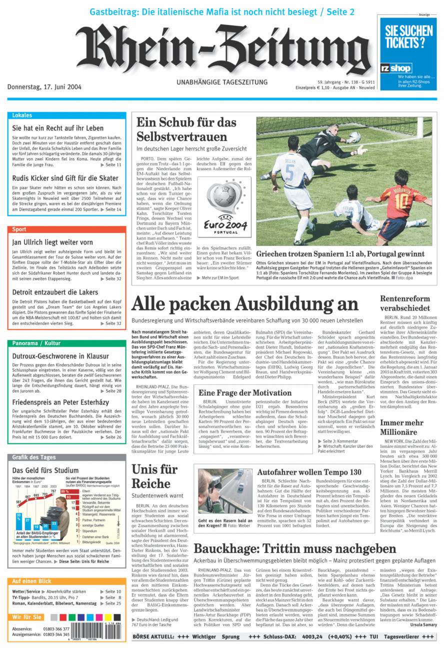 Rhein-Zeitung Kreis Neuwied vom Donnerstag, 17.06.2004