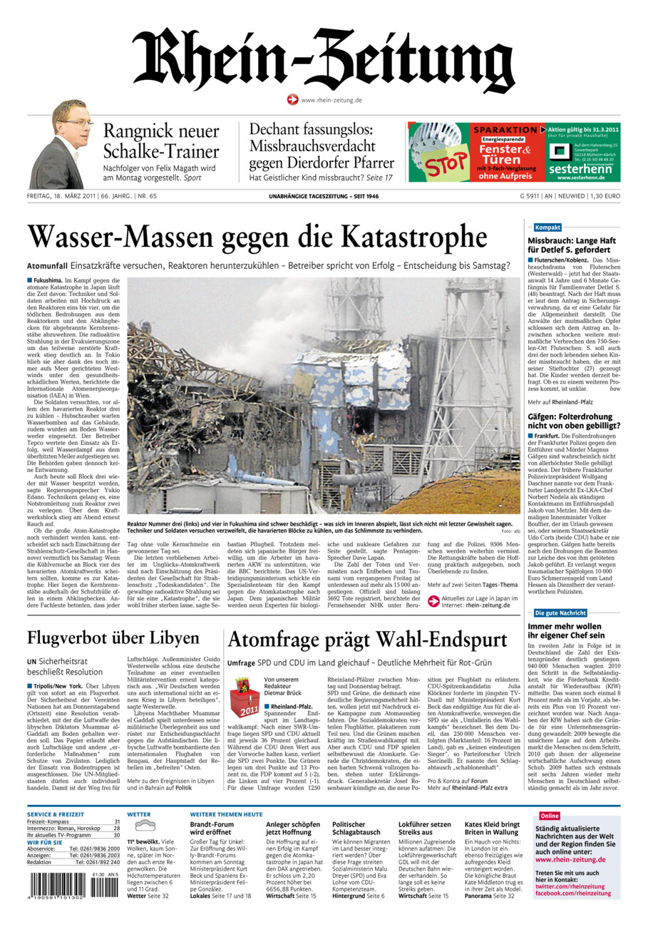 Rhein-Zeitung Kreis Neuwied vom Freitag, 18.03.2011