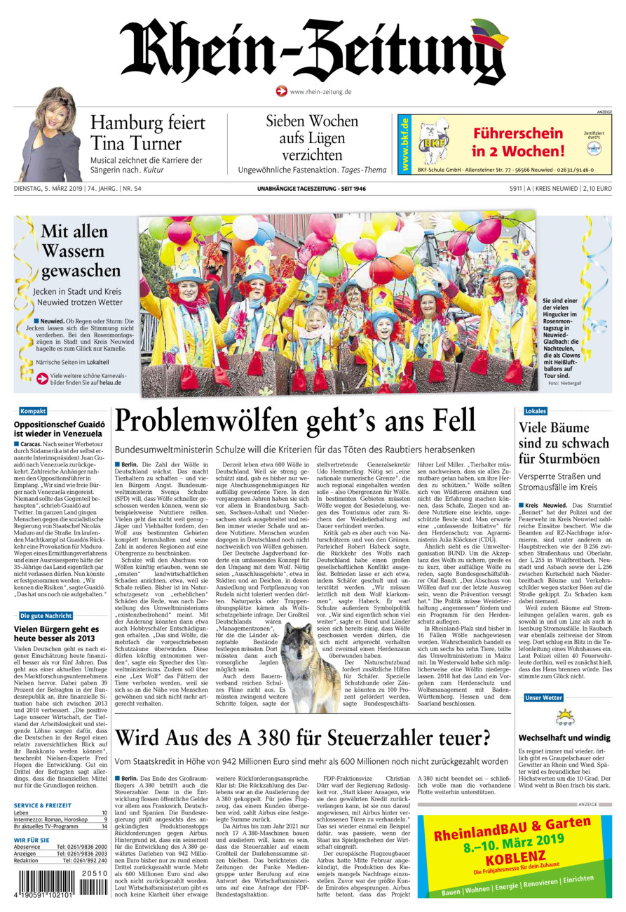 Rhein-Zeitung Kreis Neuwied vom Dienstag, 05.03.2019