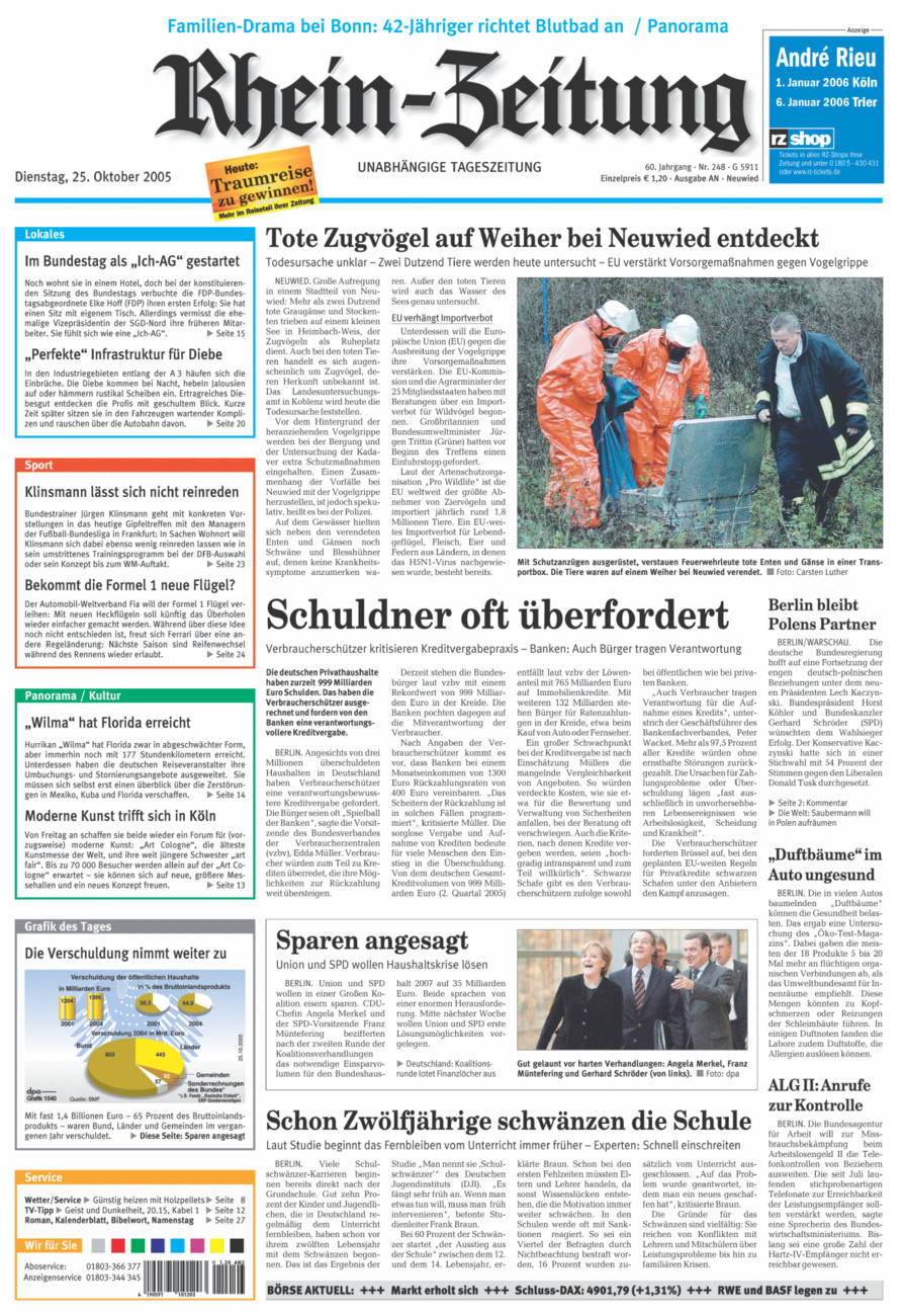 Rhein-Zeitung Kreis Neuwied vom Dienstag, 25.10.2005