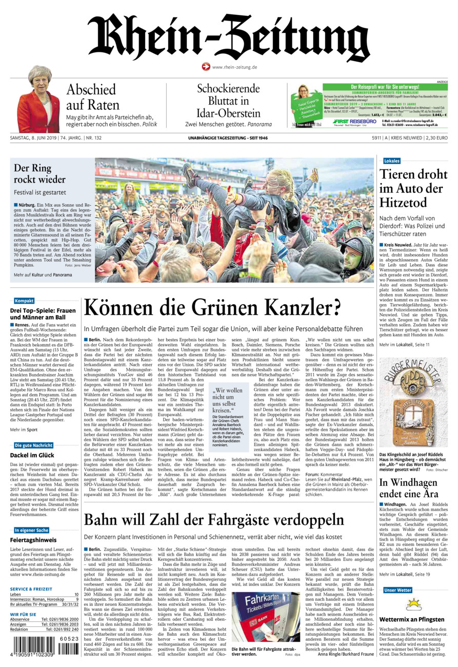 Rhein-Zeitung Kreis Neuwied vom Samstag, 08.06.2019