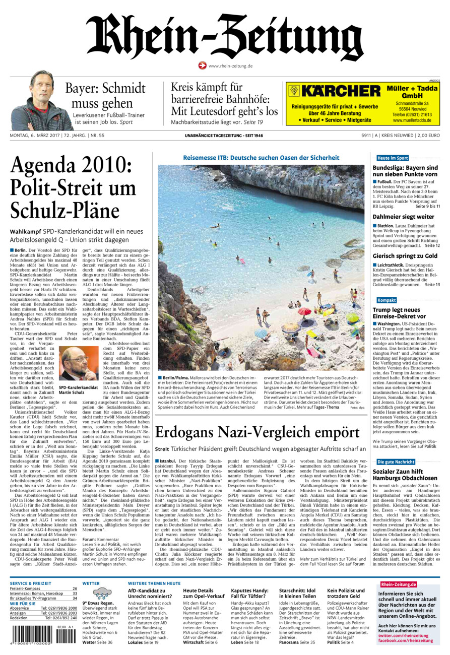 Rhein-Zeitung Kreis Neuwied vom Montag, 06.03.2017