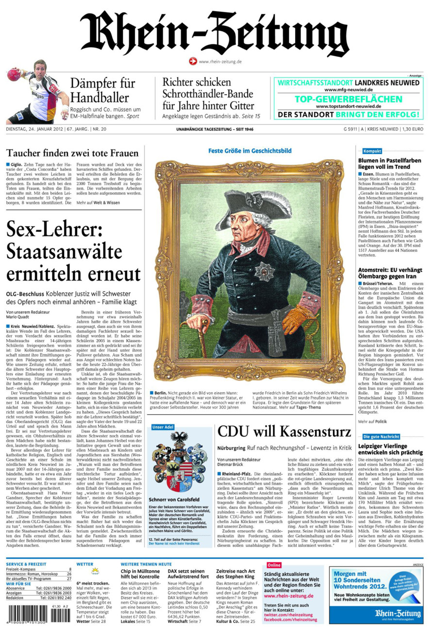 Rhein-Zeitung Kreis Neuwied vom Dienstag, 24.01.2012