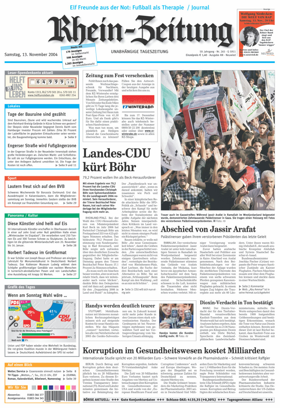 Rhein-Zeitung Kreis Neuwied vom Samstag, 13.11.2004