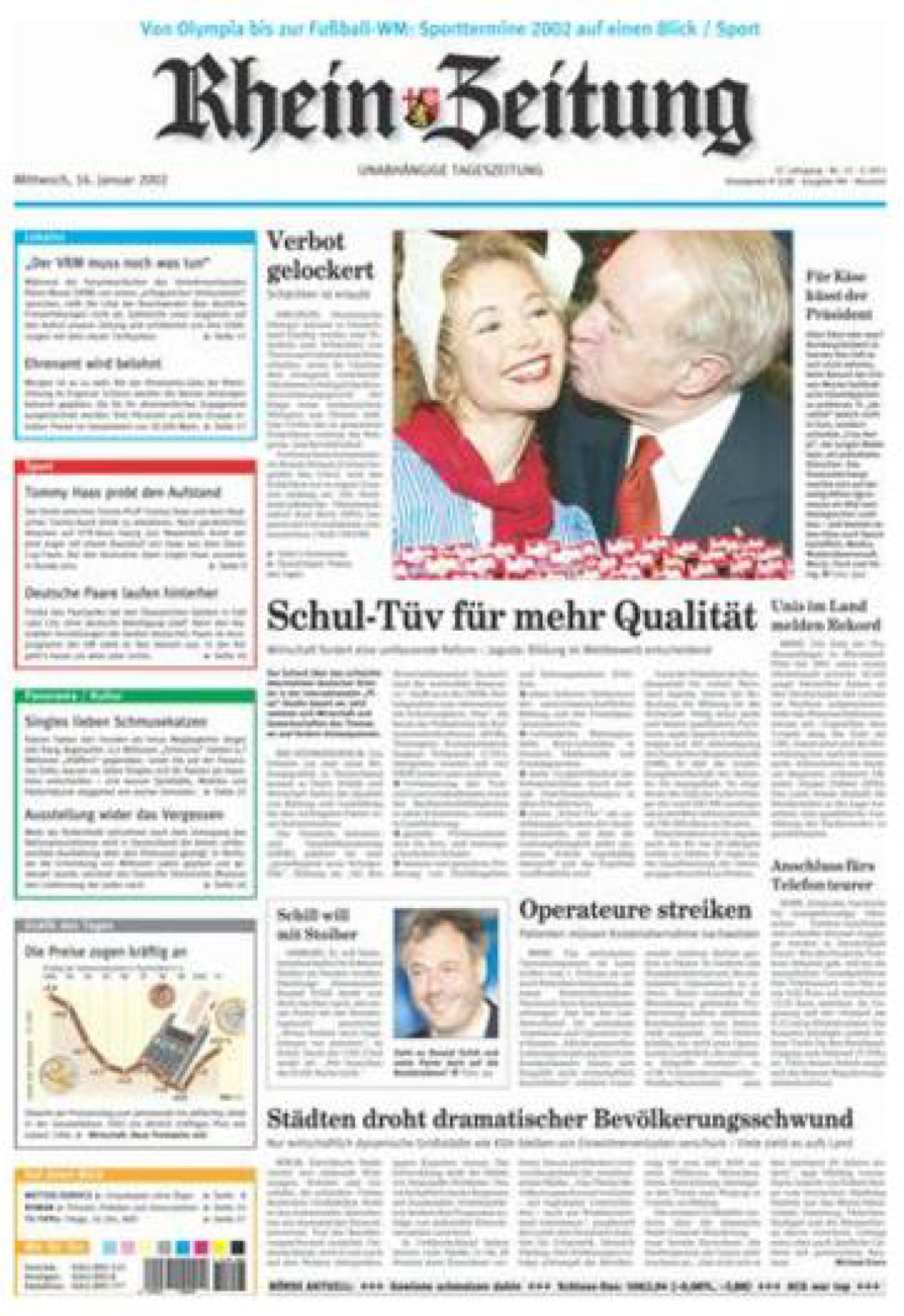 Rhein-Zeitung Kreis Neuwied vom Mittwoch, 16.01.2002