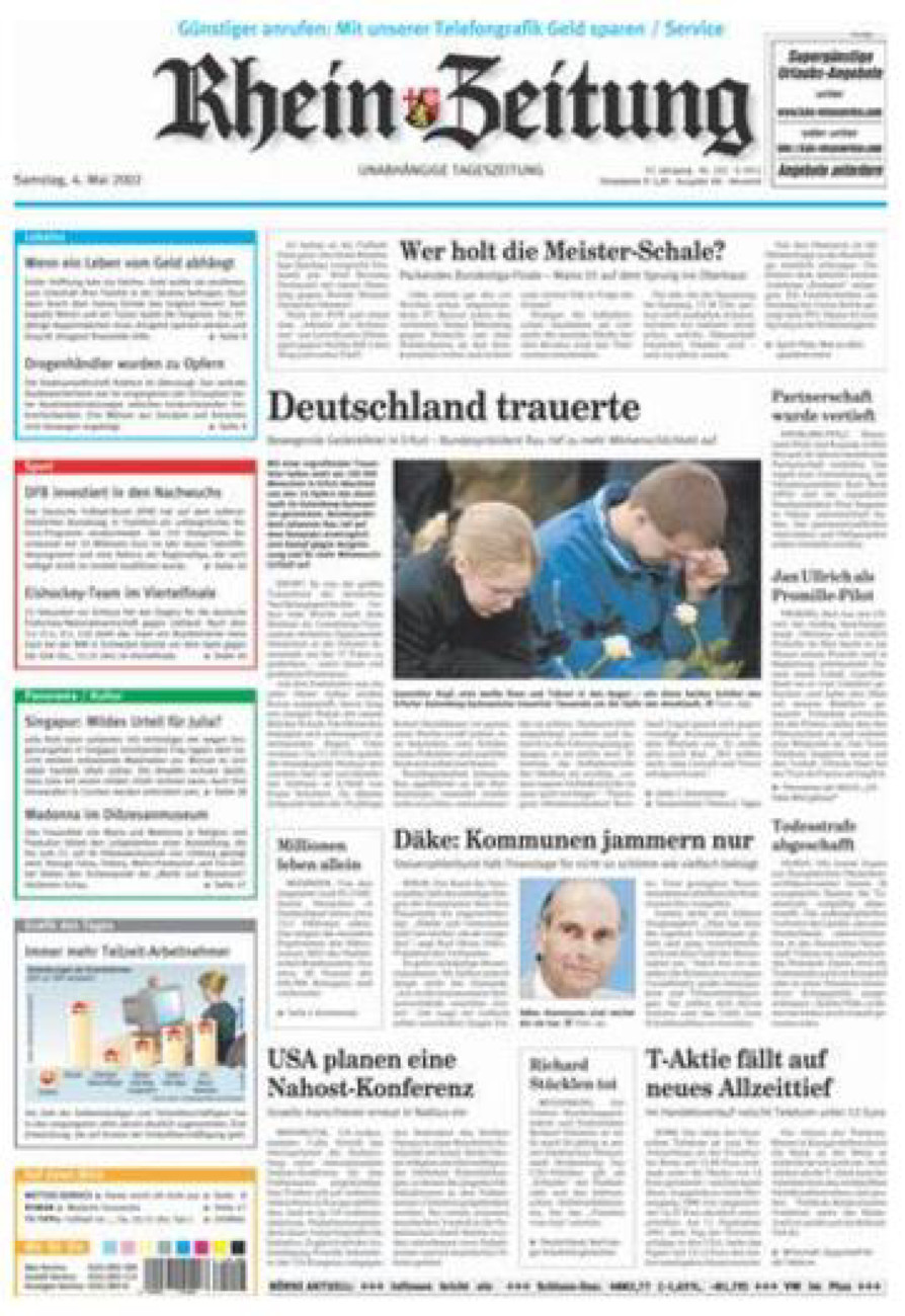 Rhein-Zeitung Kreis Neuwied vom Samstag, 04.05.2002