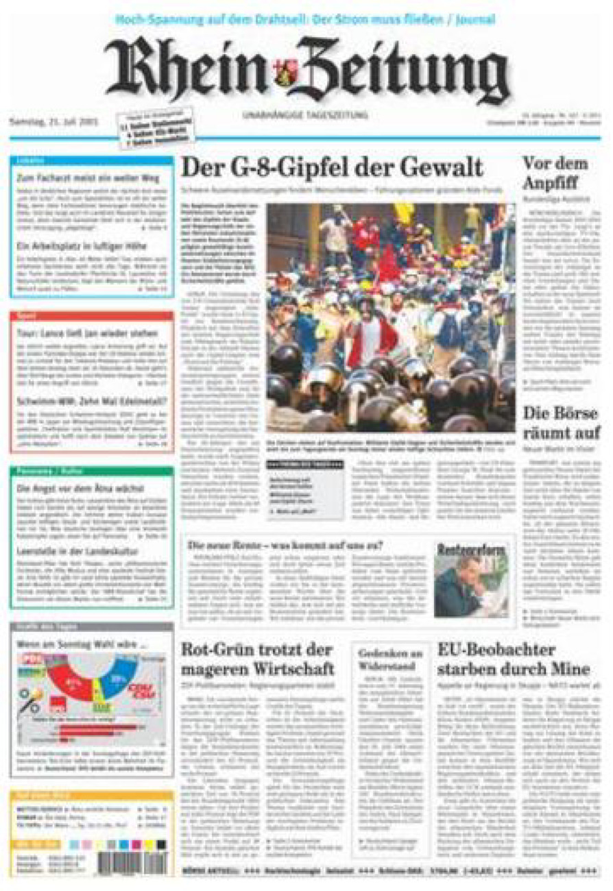 Rhein-Zeitung Kreis Neuwied vom Samstag, 21.07.2001