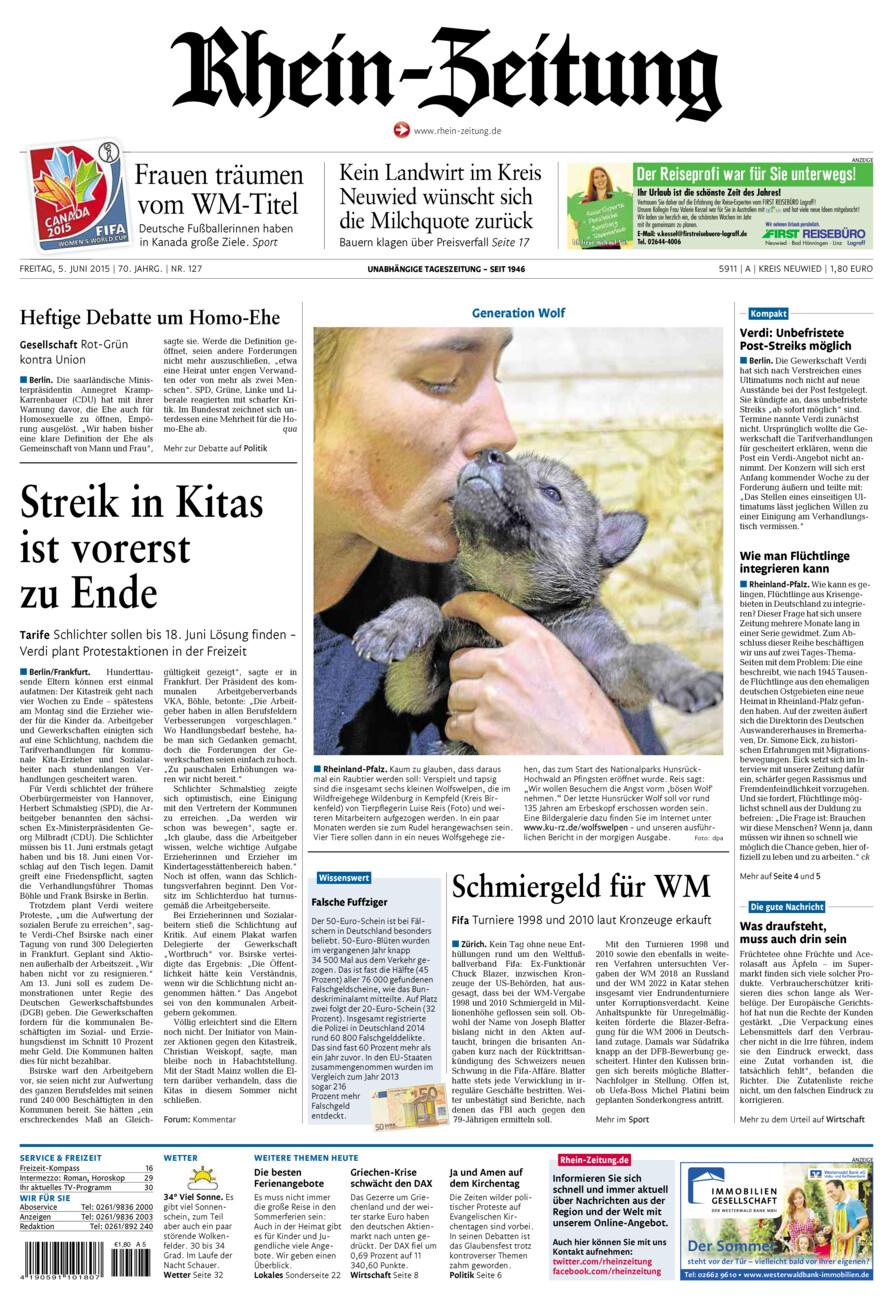 Rhein-Zeitung Kreis Neuwied vom Freitag, 05.06.2015