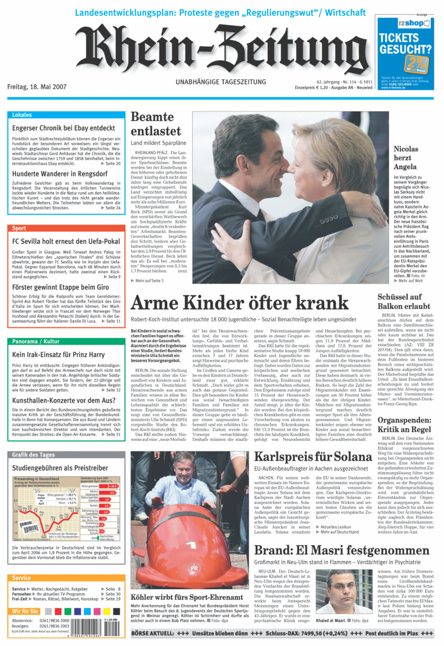 Rhein-Zeitung Kreis Neuwied vom Freitag, 18.05.2007