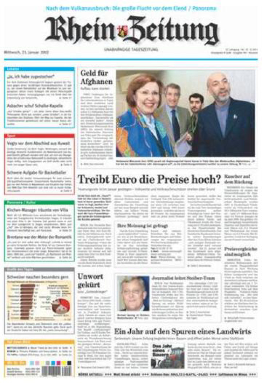 Rhein-Zeitung Kreis Neuwied vom Mittwoch, 23.01.2002