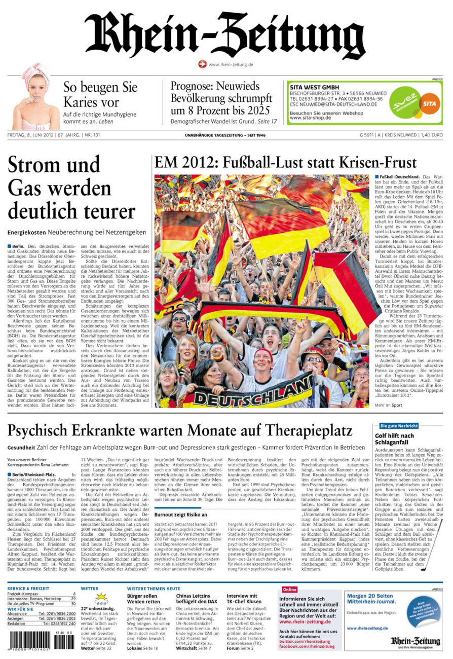 Rhein-Zeitung Kreis Neuwied vom Freitag, 08.06.2012
