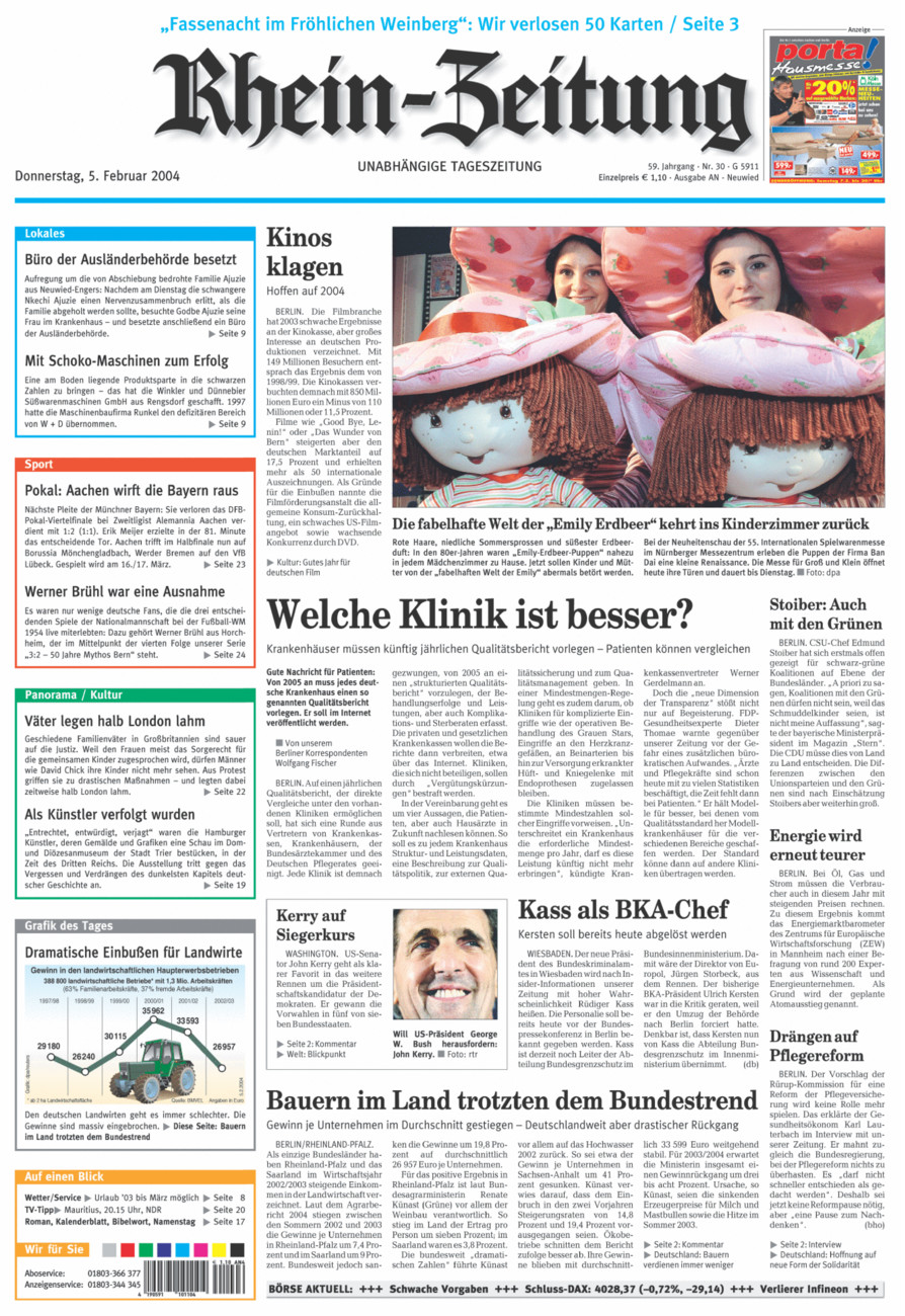 Rhein-Zeitung Kreis Neuwied vom Donnerstag, 05.02.2004
