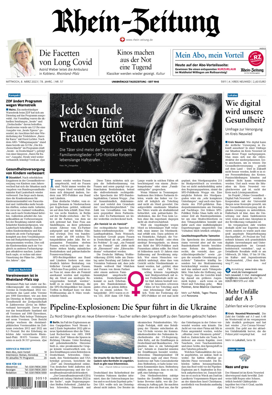 Rhein-Zeitung Kreis Neuwied vom Mittwoch, 08.03.2023