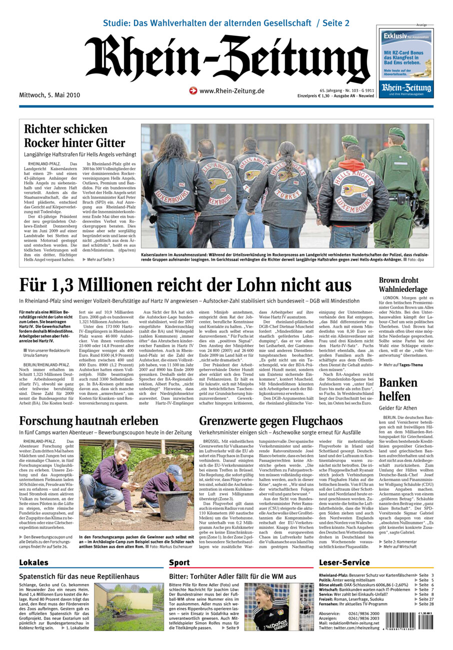 Rhein-Zeitung Kreis Neuwied vom Mittwoch, 05.05.2010